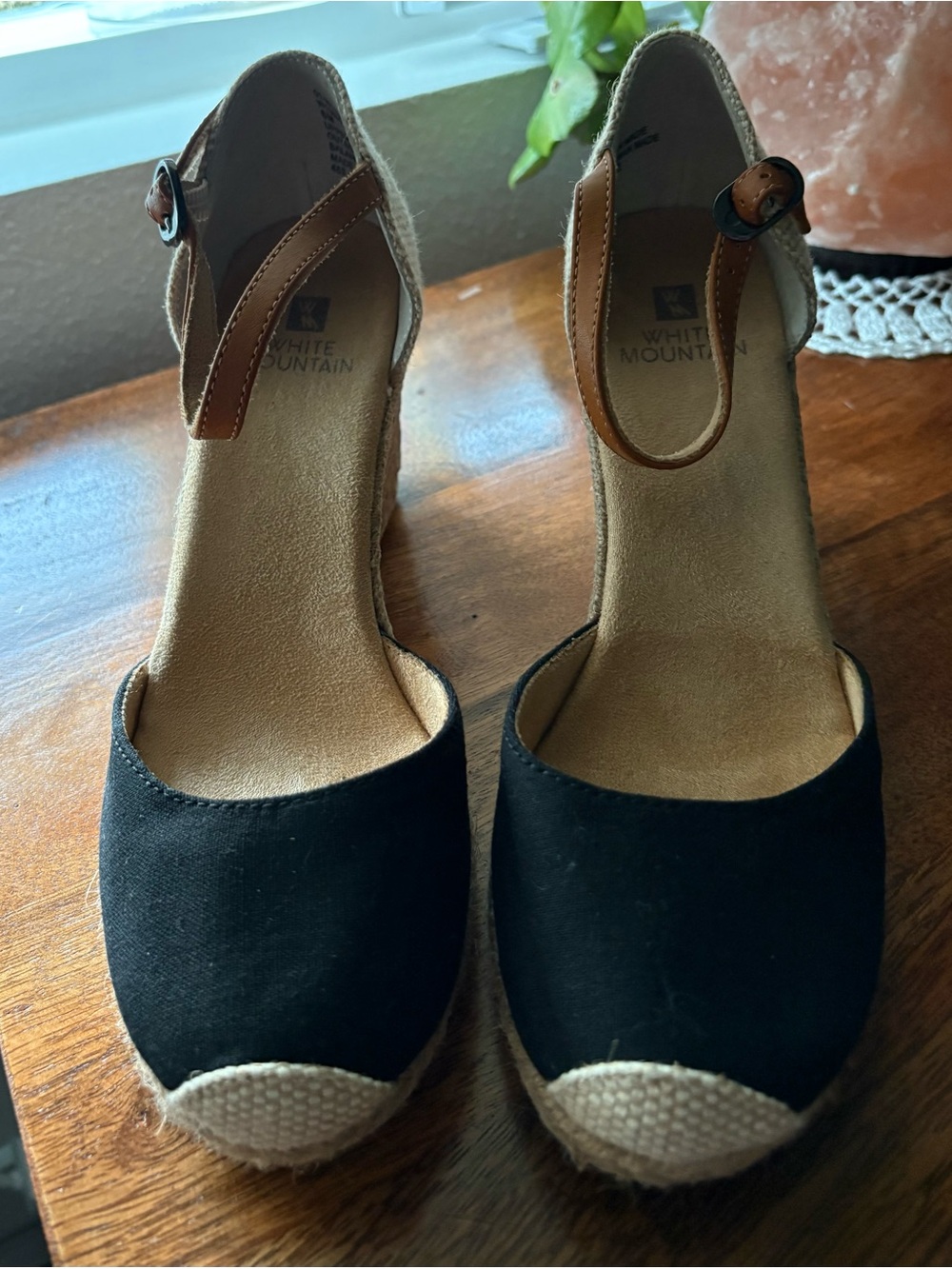 White Mountain “Mamba” Espadrille Wedges - NWOT